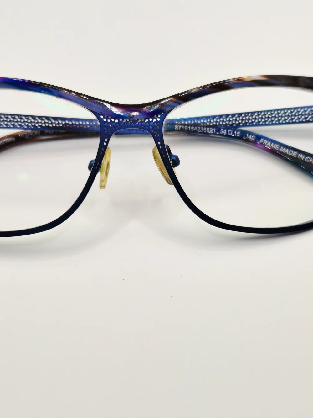 FuZion Denim Women's Blue Gradient Optical Glasses with Tortoiseshell